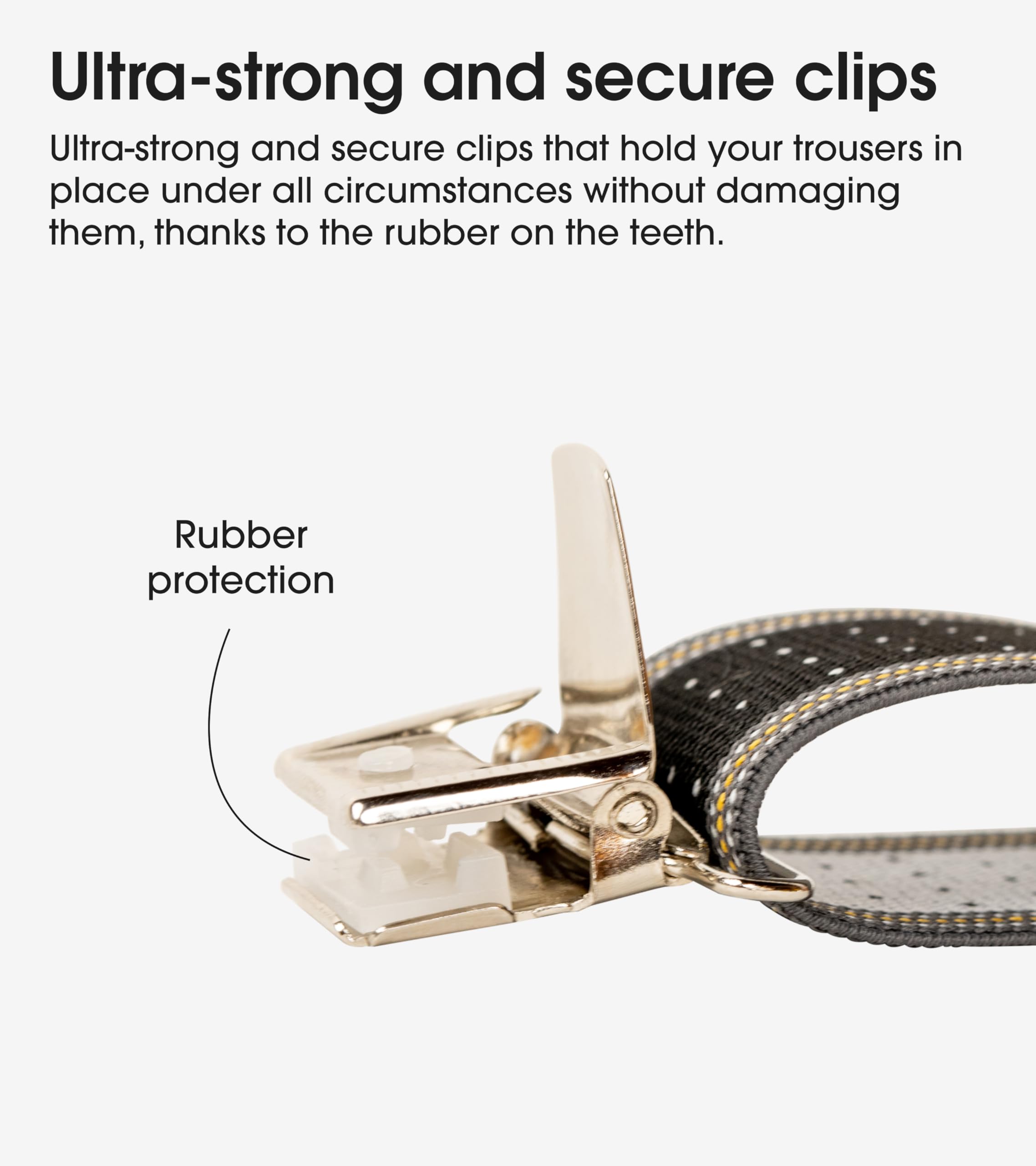 PIERROT Suspenders for Men with Very Strong Clips - One Size Adjustable - Braces for Men Trousers Heavy Duty - Image 5